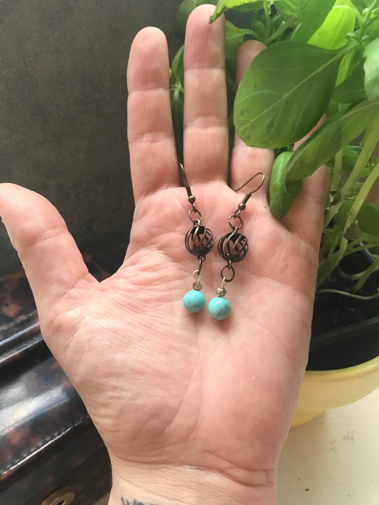 Comfy 'N Cozy Retro Bronze Earrings - TWO PAIR