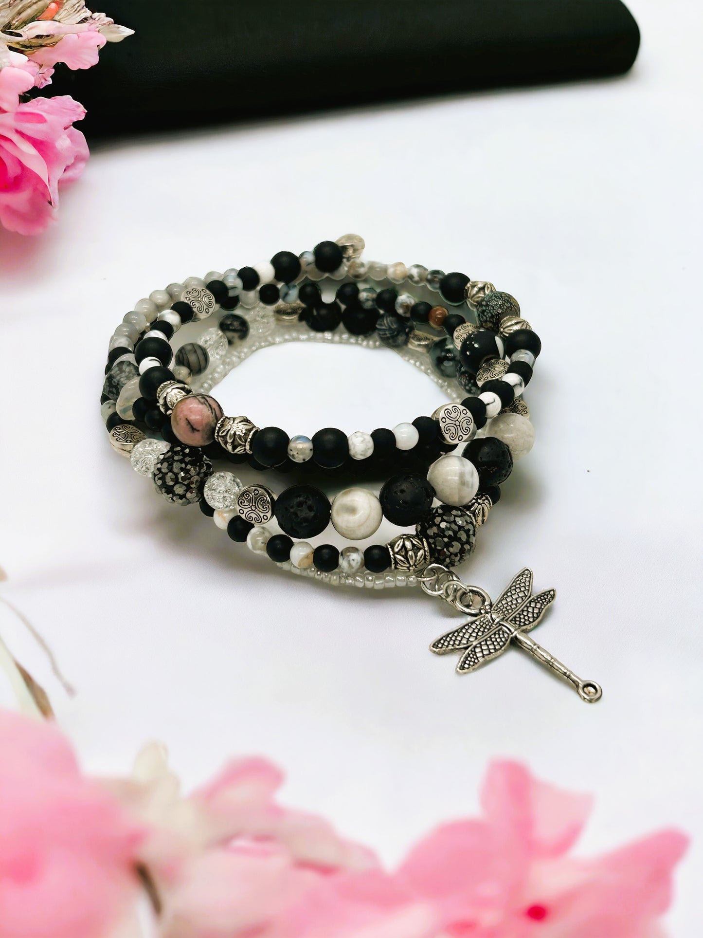 Dragon-Fly Fly Away Memory Wire Bracelet