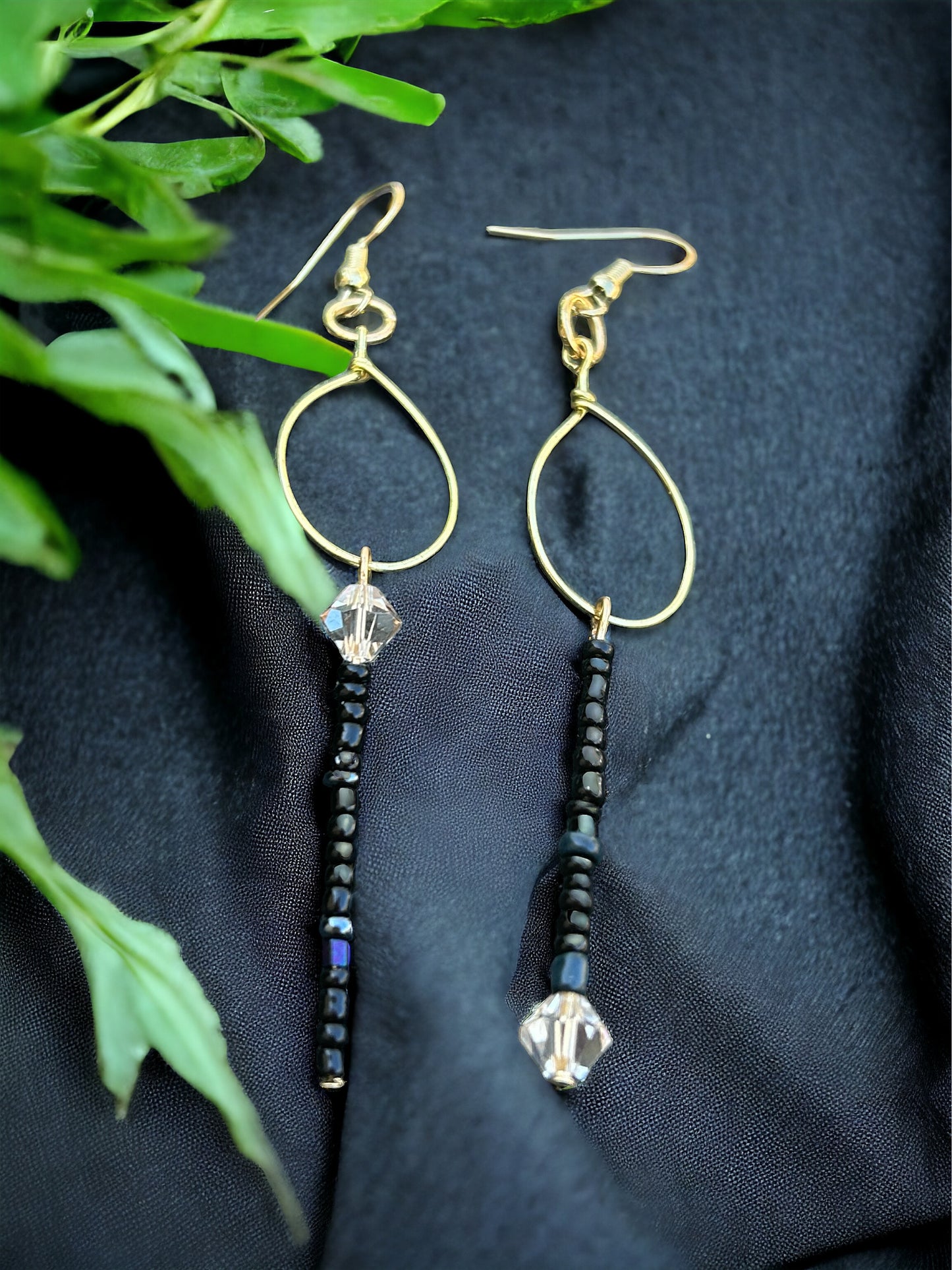 Plant a Seed Beaded Dangle Earrings