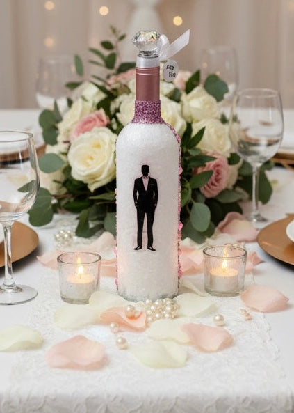 Stunning Wedding Centerpiece Wine Bottle