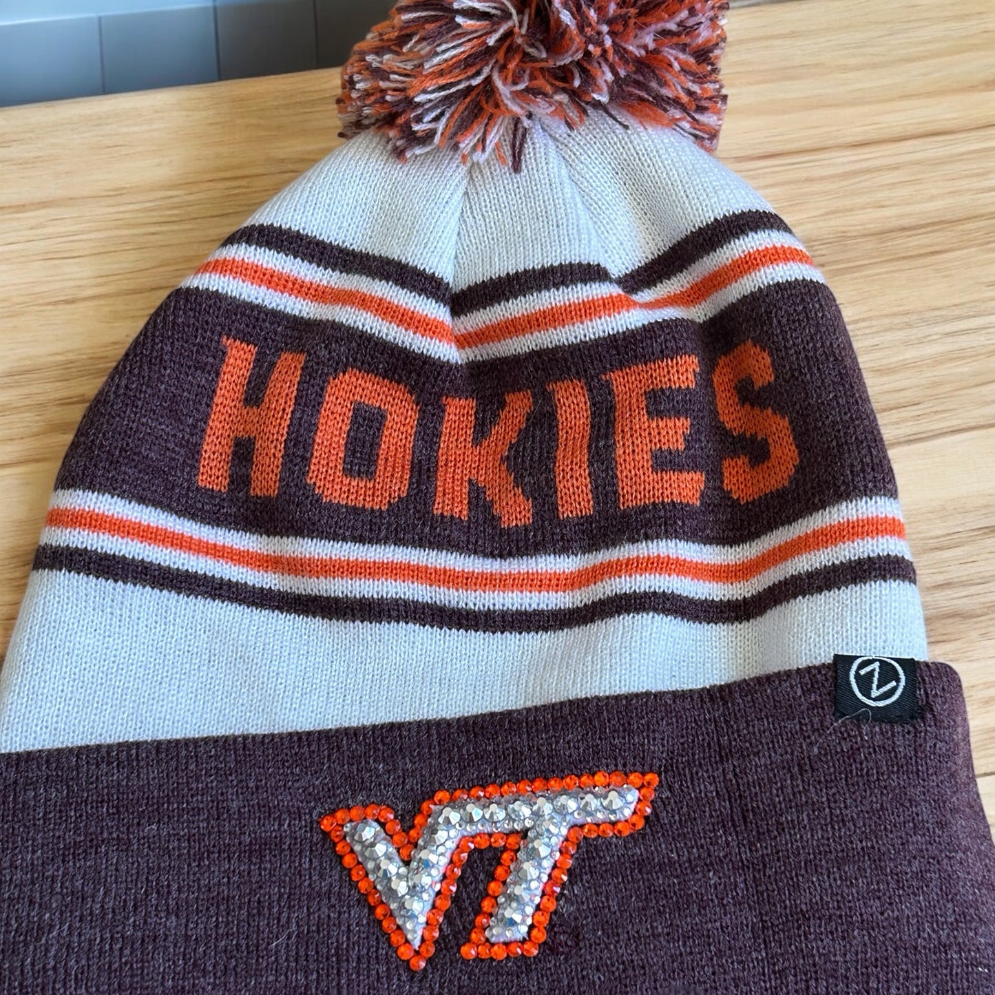 UVA and Va Tech Blinged Hats