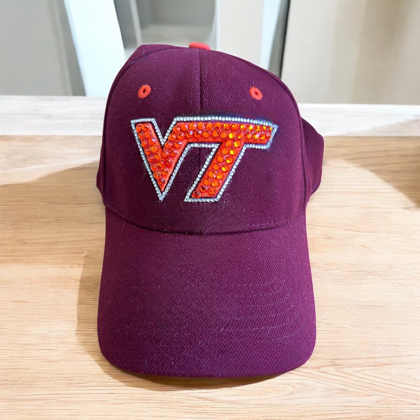 UVA and Va Tech Blinged Hats