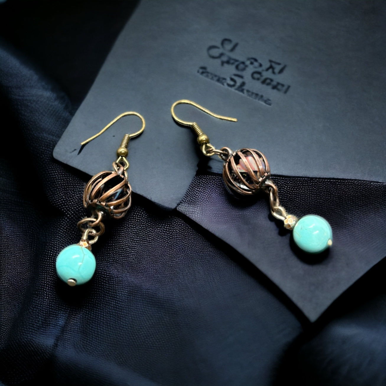 Comfy 'N Cozy Retro Bronze Earrings - TWO PAIR