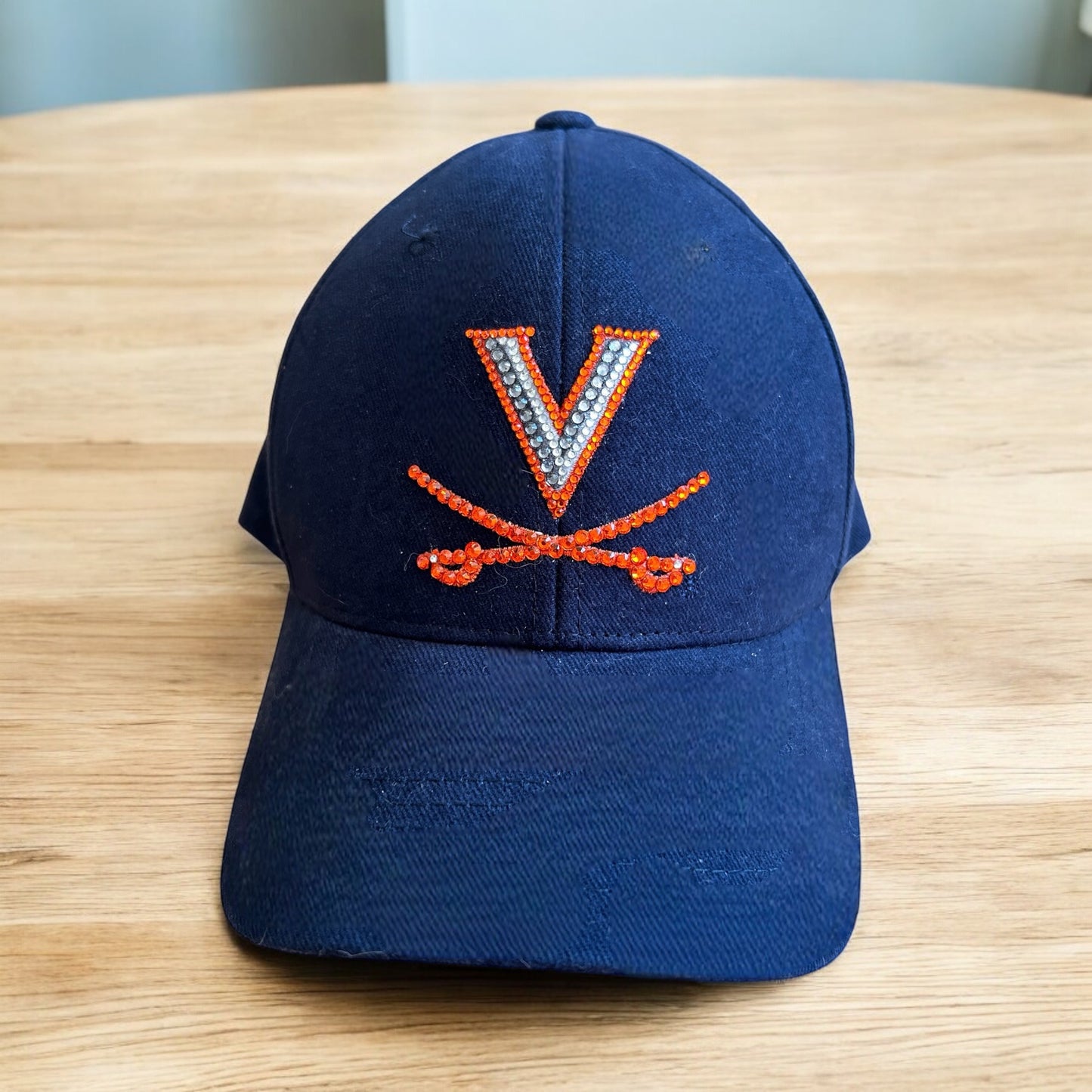 UVA and Va Tech Blinged Hats