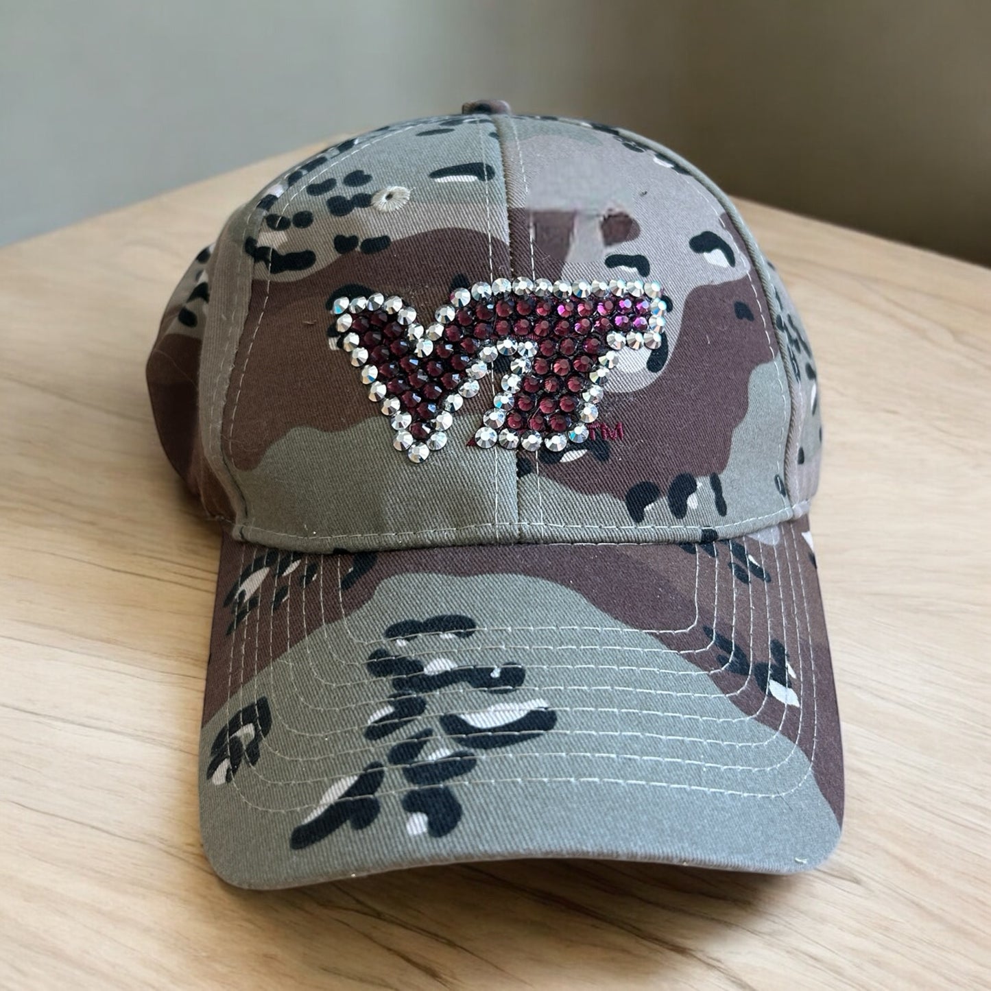 UVA and Va Tech Blinged Hats