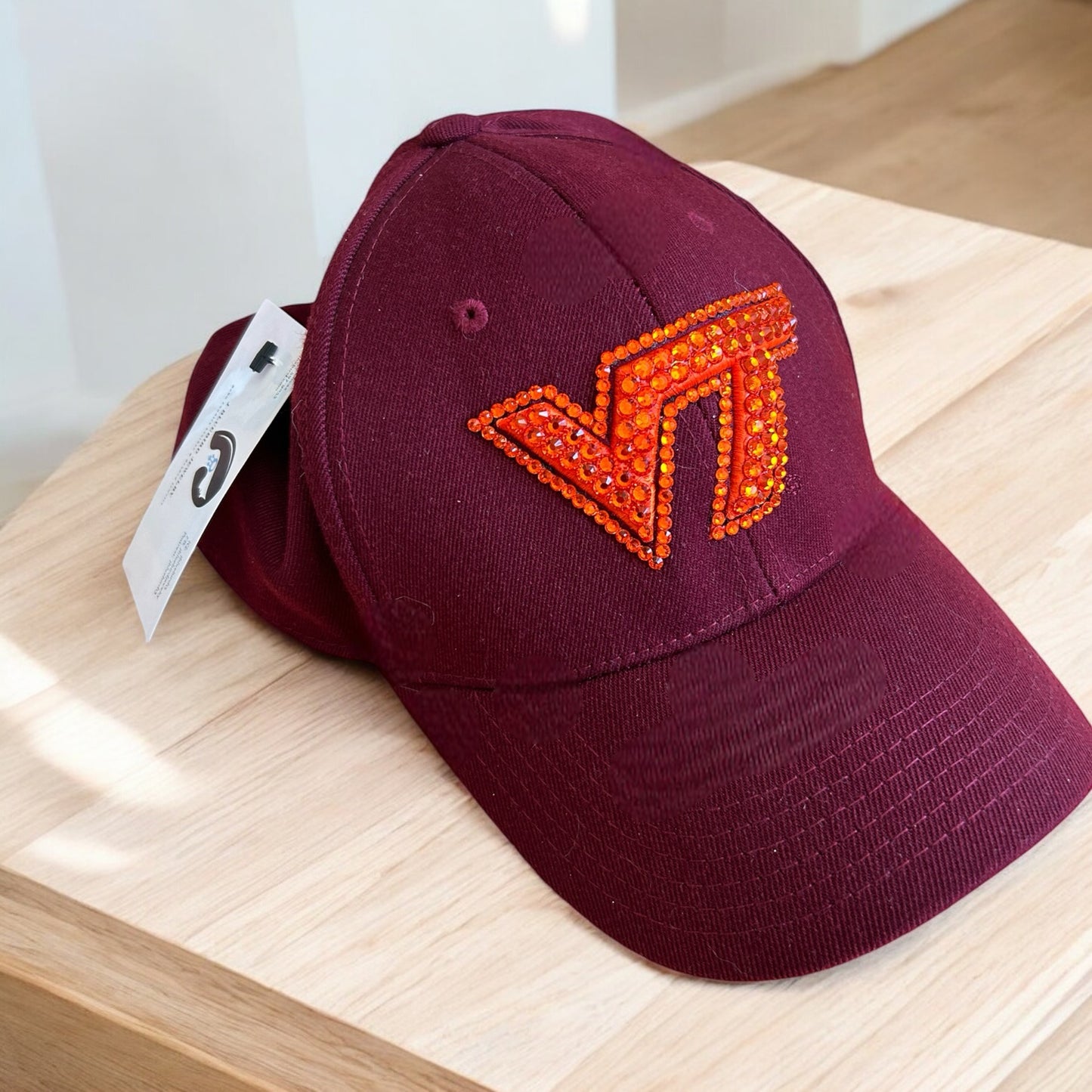 UVA and Va Tech Blinged Hats