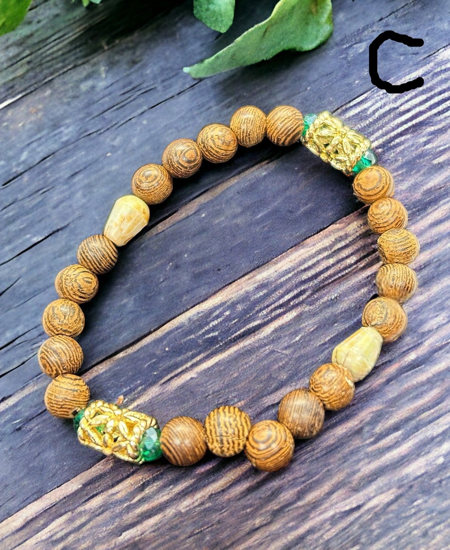 Three Wooden Bracelets