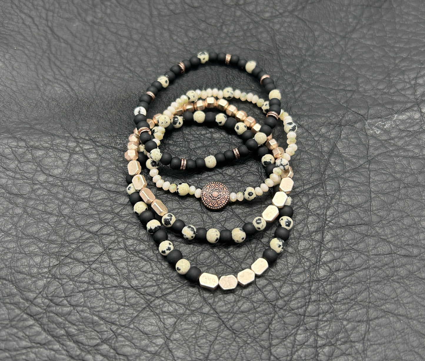 Another Vice Black and White Bracelet Set